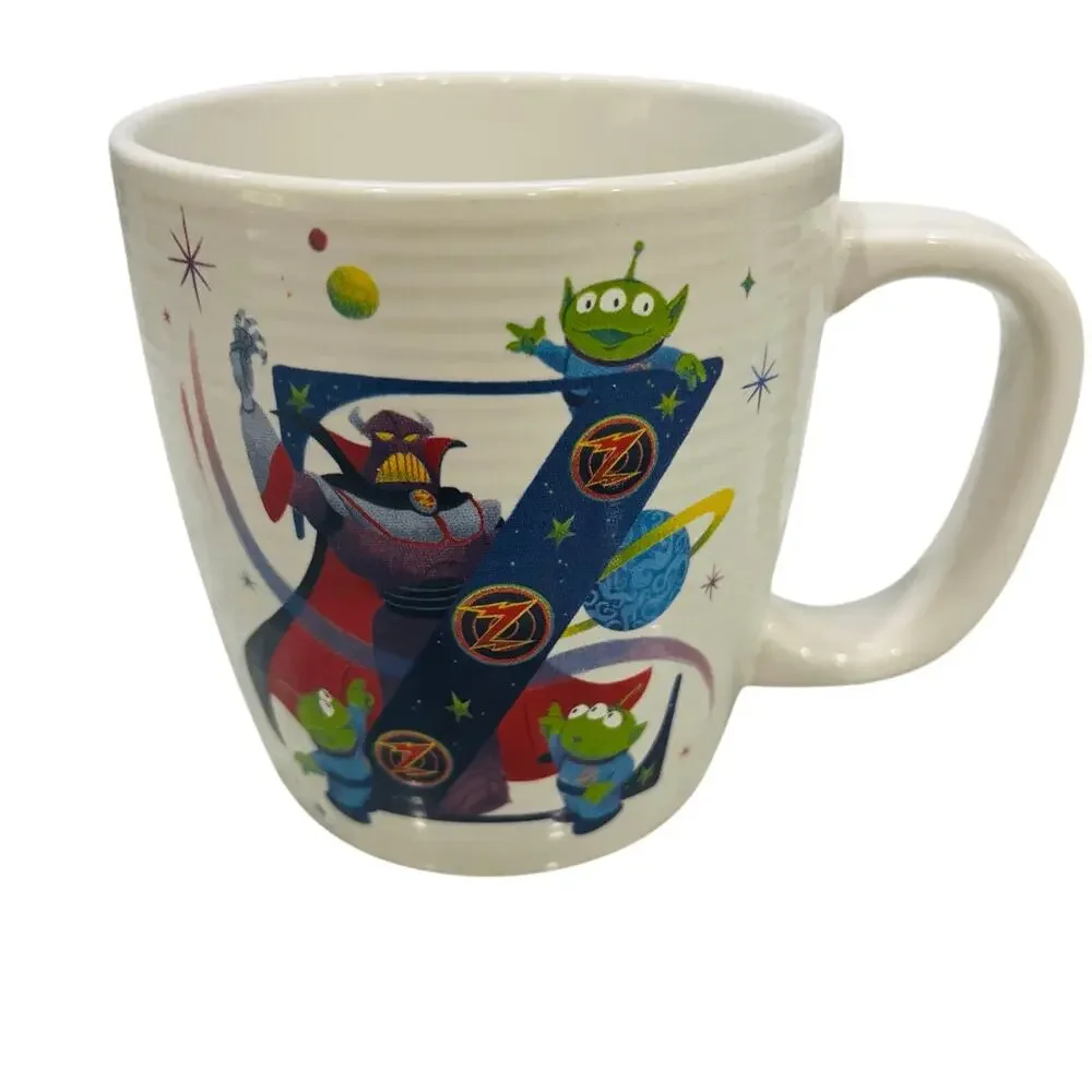 Disney Parks ABCDisney Letter Z Is For Zurg Toy Story Ceramic Coffee Mug 16oz